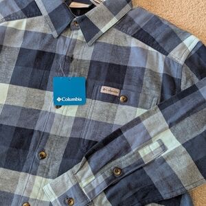 NWT Columbia Men's Flannel Shirt Cornell Woods Sz M